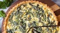 Spinach Feta Pie with an Almond Flour Crust Spinach Feta Pie with an Almond Flour Crust