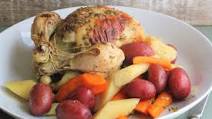 Whole Chicken with Root Vegetables Whole Chicken with Root Vegetables