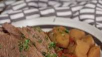 Cider-Braised Brisket and Veggies Cider-Braised Brisket and Veggies