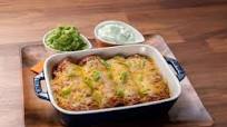 Chicken Enchiladas Rojas with Oregano Guacamole and Crema Chicken Enchiladas Rojas with Oregano Guacamole and Crema