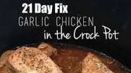 21 Day Fix Garlic Chicken in the Crock Pot 21 Day Fix Garlic Chicken in the Crock Pot