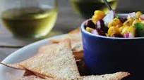 Baked Wonton Chips with Corn Salsa Baked Wonton Chips with Corn Salsa
