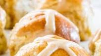 No Knead Hot Cross Buns No Knead Hot Cross Buns
