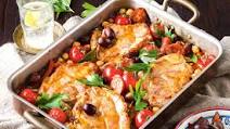 Pork, chorizo and chickpea bake Pork, chorizo and chickpea bake