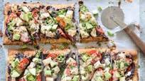 Mexican Chicken and Black Bean Flatbread Pizza Mexican Chicken and Black Bean Flatbread Pizza
