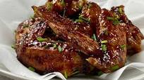 Alitas de pollo a la barbacoa o en salsa bbq Alitas de pollo a la barbacoa o en salsa bbq