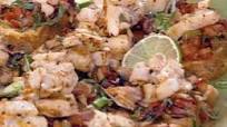 Caribbean Bruschetta with Shrimp and Scallops Caribbean Bruschetta with Shrimp and Scallops