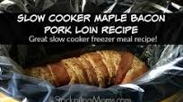 Slow Cooker Maple Bacon Pork Loin Recipe Slow Cooker Maple Bacon Pork Loin Recipe