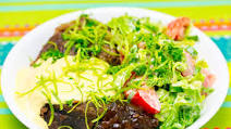 Donkey sauce with an 8-hour slow cooked rib eye fillet roast Donkey sauce with an 8-hour slow cooked rib eye fillet roast