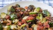 Air Fryer Brussels Sprouts with Bacon Air Fryer Brussels Sprouts with Bacon