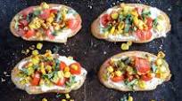 Summer Crostini with Whipped Roasted Garlic Goat Cheese Summer Crostini with Whipped Roasted Garlic Goat Cheese