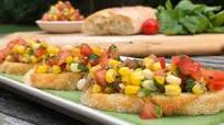 Corn & Tomato Bruschetta Corn & Tomato Bruschetta
