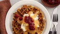 Leftover Stuffing Waffles Leftover Stuffing Waffles