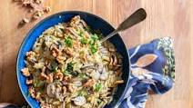Orzo with Mushrooms and Walnuts Orzo with Mushrooms and Walnuts