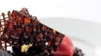 Chocolate mousse cake with raspberries Chocolate mousse cake with raspberries