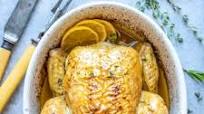 Lemon Garlic Oven Roasted Whole Chicken Lemon Garlic Oven Roasted Whole Chicken