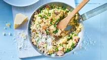 Easy chicken and pea risotto Easy chicken and pea risotto