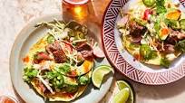 Roasted Pork Tostadas with Citrusy Cabbage Salad