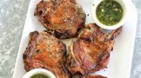 Skillet Pork Chops with Mint Chimichurri Skillet Pork Chops with Mint Chimichurri