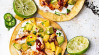 Fish Tostadas with Pineapple Salsa Fish Tostadas with Pineapple Salsa