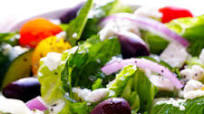 Greek Salad with Garlic-Lemon Vinaigrette Greek Salad with Garlic-Lemon Vinaigrette