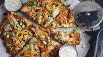 Buffalo Chicken Pizza on Pork Rind Crust Buffalo Chicken Pizza on Pork Rind Crust