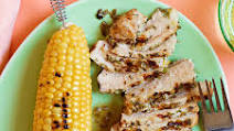 Grilled Pork Chops with Scallions, Garlic & Herbs Grilled Pork Chops with Scallions, Garlic & Herbs