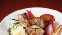 Partridge with Onion-Apple Sauce and Mashed Potatoes Partridge with Onion-Apple Sauce and Mashed Potatoes