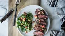 Cocoa Rubbed Steak with Avocado-Strawberry Salsa Cocoa Rubbed Steak with Avocado-Strawberry Salsa