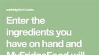 Recipes With On Hand Ingredients Recipes With On Hand Ingredients