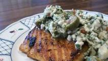 South Beach Diet Grilled Salmon With Artichoke Salsa South Beach Diet Grilled Salmon With Artichoke Salsa