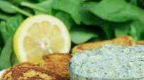 Spiced Vegan Spinach Falafel with Quick Vegan Tzatziki Sauce Spiced Vegan Spinach Falafel with Quick Vegan Tzatziki Sauce