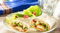 Burrito de pollo, queso cheddar y salsa barbacoa Burrito de pollo, queso cheddar y salsa barbacoa