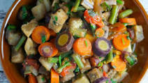 Eggplant Saute with Vegetables Eggplant Saute with Vegetables