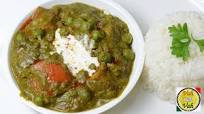 GREEN PEAS AND SAAG MASALA CURRY GREEN PEAS AND SAAG MASALA CURRY