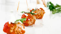 Bruschetta Turkey Meatballs Bruschetta Turkey Meatballs