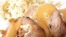 Stuffed Pork Tenderloin with Feta cheese Stuffed Pork Tenderloin with Feta cheese