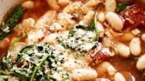 10-Minute Parmesan White Bean Soup with Spinach 10-Minute Parmesan White Bean Soup with Spinach