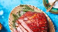 Old-Fashioned Ham with Brown Sugar and Mustard Glaze Old-Fashioned Ham with Brown Sugar and Mustard Glaze