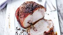 Rolled pork loin with fennel seed crust Rolled pork loin with fennel seed crust