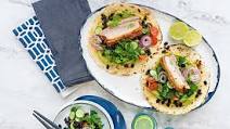 Pork belly with Mexican salad Pork belly with Mexican salad