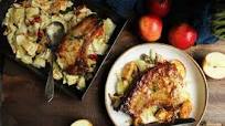 Honey & Mustard-Glazed Pork Chop with Roasted Cabbage & Jazz Apples Honey & Mustard-Glazed Pork Chop with Roasted Cabbage & Jazz Apples