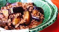 Braised Eggplant & Ground Meat with Miso Sticky Sauce Braised Eggplant & Ground Meat with Miso Sticky Sauce