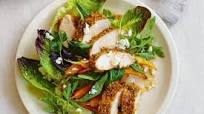 Dukkah-crusted chicken with roasted carrot salad Dukkah-crusted chicken with roasted carrot salad
