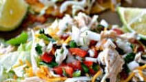 Easy Chicken Tostadas Easy Chicken Tostadas