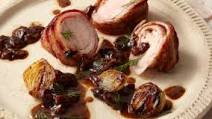 Bacon-Wrapped Pork Tenderloin with Sour Cherry Sauce Bacon-Wrapped Pork Tenderloin with Sour Cherry Sauce