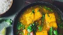 Macher Jhol with Salmon Macher Jhol with Salmon