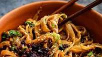 Pulled Mushroom Szechuan Noodles for One Pulled Mushroom Szechuan Noodles for One