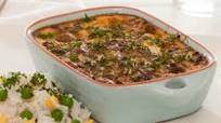 Beef Mince Bobotie with Vege Rice Beef Mince Bobotie with Vege Rice