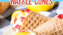 STRAWBERRY CHEESECAKE WAFFLE CONES STRAWBERRY CHEESECAKE WAFFLE CONES